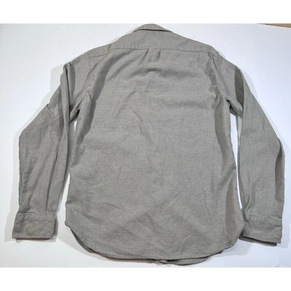 J. Crew Chamois Style Brushed Cotton Button Up Shirt Slim Fit Men's Medium